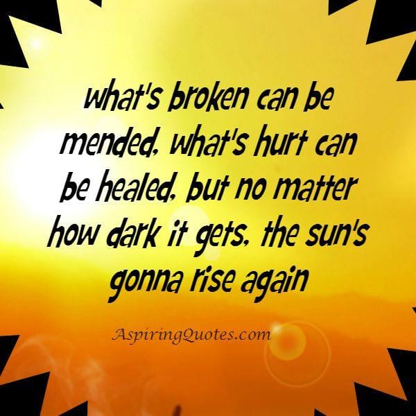 What's hurt you can be healed