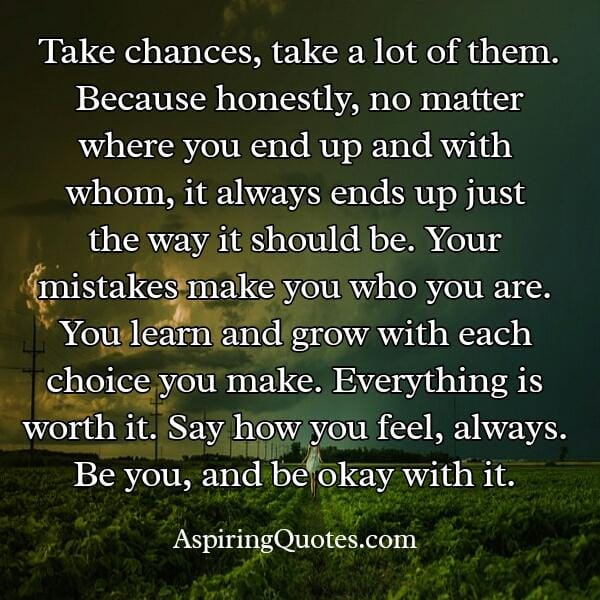 No matter where you end up & with whom