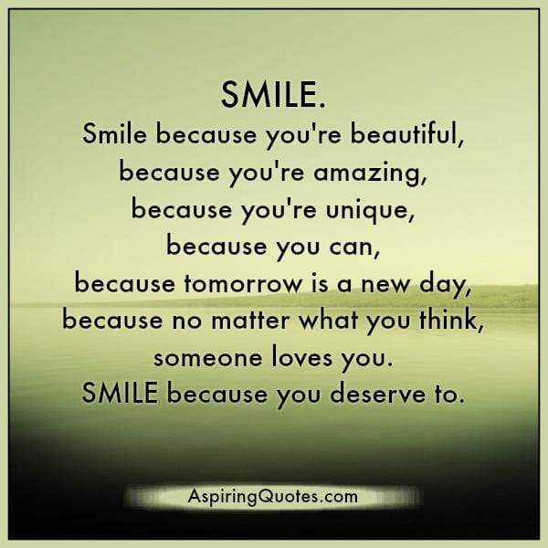No matter what you think, someone loves you