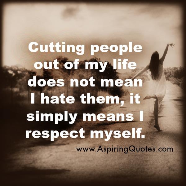 Cutting people out of your life