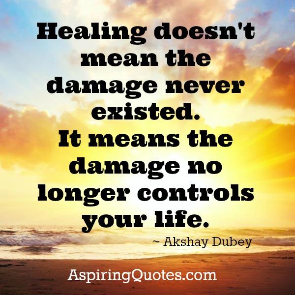 Healing doesn’t mean the damage never existed