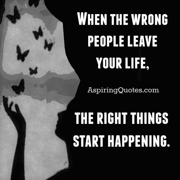 When the right things start happening in your life?