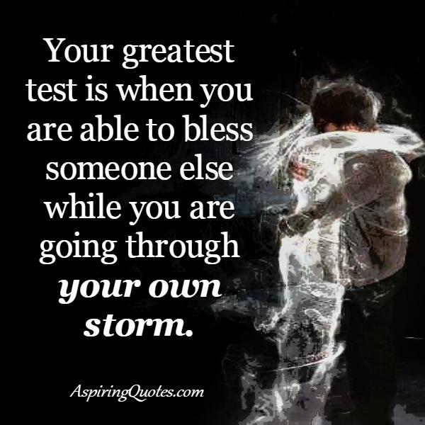 Your Greatest test in your Life