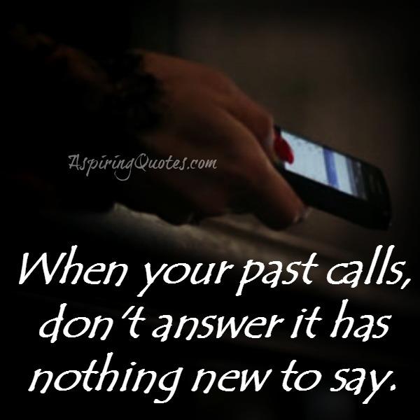 When your past calls