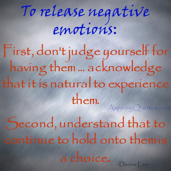 How to release negative emotions?