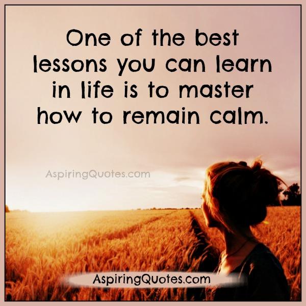 One of the best lessons you can learn in life